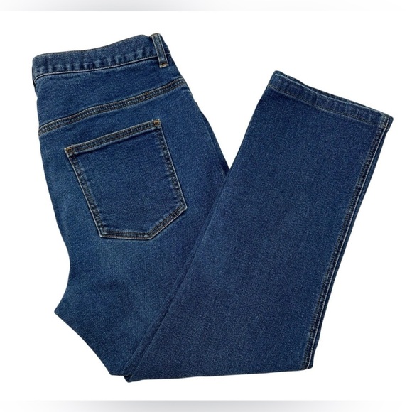 The Territory Ahead Denim - The Territory Ahead Jeans Women 16 Blue Straight High Rise Cropped 33x26.5